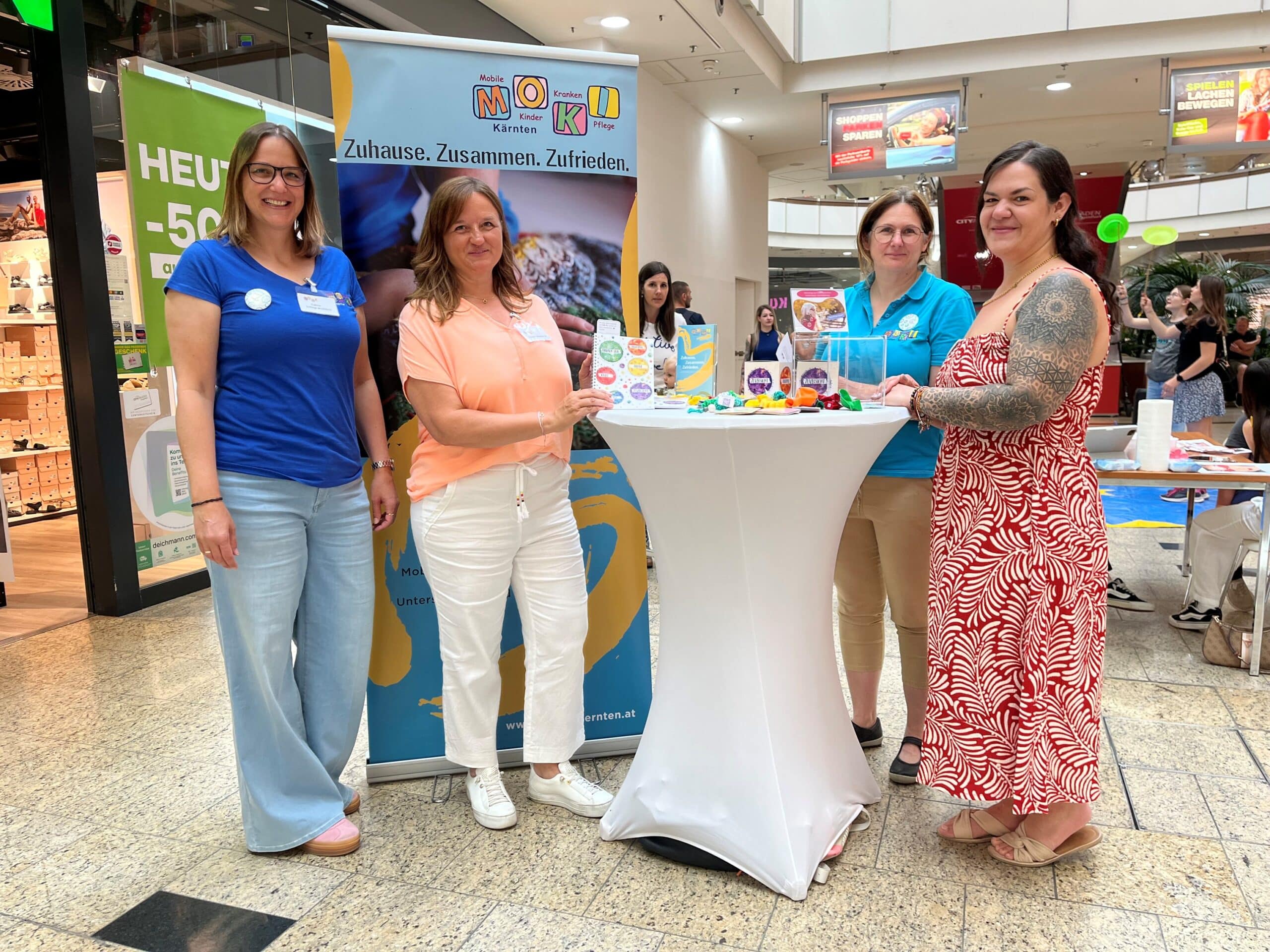 MOKI Kärnten Team beim Aktionstag in den City Arkaden Klagenfurt